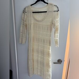 Never worn cream lace dress